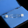 QC1501, 5mm Flow Through Cell, 4 Clear Windows, with Both Ends Screw Covers, Custom Cuvette