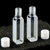 QF20, cuvettes à bouchon à vis pour spectrophotomètre Lightpath 10 mm, filetées, quartz 3,5 ml