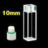 QF70, 10 mm 3,5 ml Standard-Quarzküken mit Innengewinde, für Fluorometer, Flachschraube