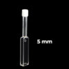 QC1401, 5mm 1.75mL 4 Clear Window Quartz Cuvette with Long Quartz Tube Mouth and Screw Cover, Request Quote Before Ordering