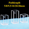 QC46, Cuves personnalisées à fluorescence à quartz UV VIS, longueur de trajet optique de 5 à 30 mm, volume de 0,8 à 40 ml