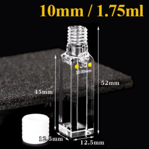 QM68,-Quartz-Semi-micro-Fluoromètre-Cuvettes,-10mm-Pathlength,-1