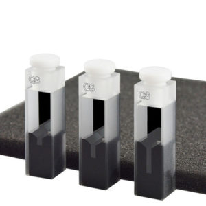 QB48 10mm 50 100 200ul Micro Black Wall Cuvette with PTFE Stopper03