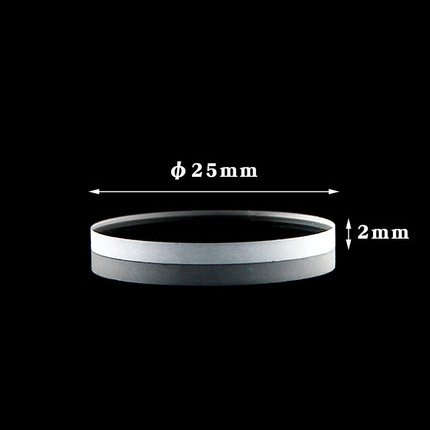 QPL37 Plaque ronde en quartz UV φ25×2mm03