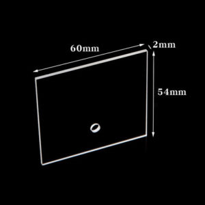 QPL58 UV Quartz Plate with Hole 60×54×2mm03