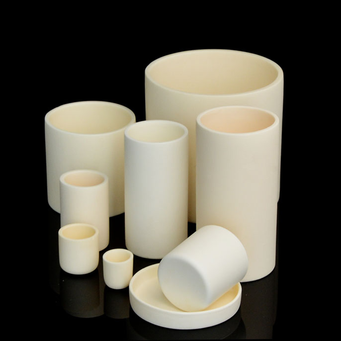 eCuvettes Resistant Crucible, 99% Alumina, Temperature High to - Cylindrical High 0.2ml-120ml Purity AC44, Alumina